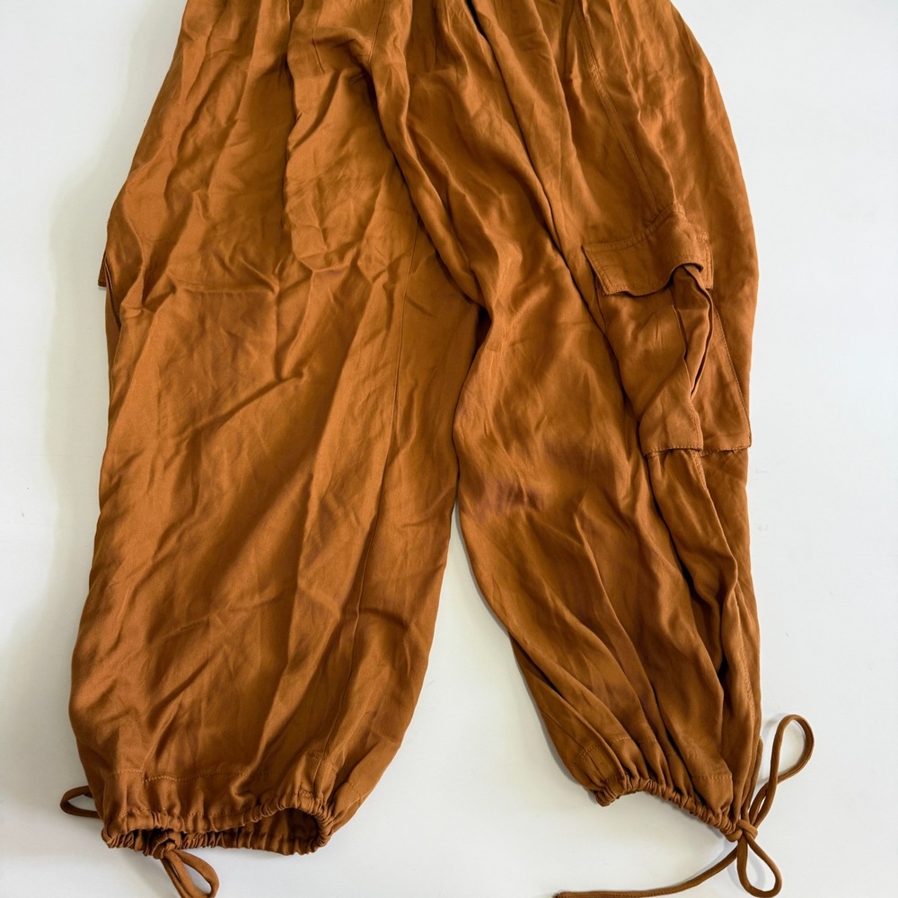 Free People Womens Rust Brown Lyocell Cargo Jogger Pants OB1722209 Size L - Picture 10 of 10